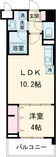 LaCASA江坂の間取り画像