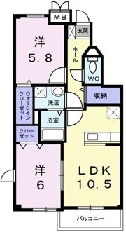 プラティーヌの間取り画像