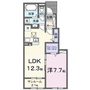 アルディエンテ栄町の間取り画像