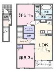アルディエンテ栄町の間取り画像