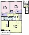 フレンシア長井Aの間取り画像