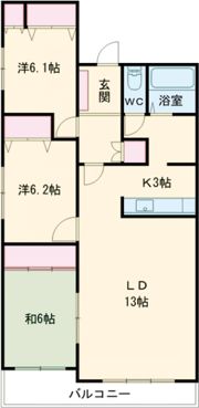 グランドール苫小牧の間取り画像