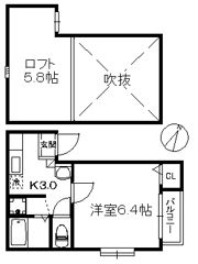 クリスタルK九大南の間取り画像