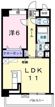 西舞子壱番館の間取り画像