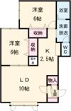 メープルAの間取り画像