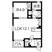 NAGOYA the CASTLE Sの間取り画像
