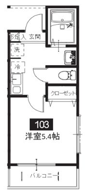 メルディア犬蔵 B号棟の間取り画像