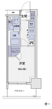 エスティメゾン大島の間取り画像