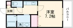 プルメリア東正雀の間取り画像