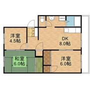 レイクサイドハイツ Cの間取り画像