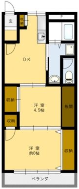 ライフステージ広瀬 京田Ⅰの間取り画像
