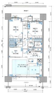 ソシオ入船の間取り画像