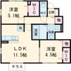アガパンサスB棟の間取り画像