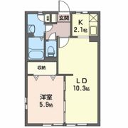 グリーンステージしんさかえⅡ Aの間取り画像