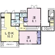ハッピネスハウス Bの間取り画像
