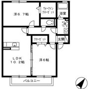 パークハイム A棟の間取り画像