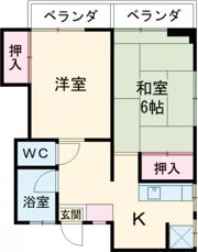 コーポみきの間取り画像