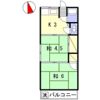堀留ハイツの間取り画像