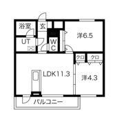 サニーハイツの間取り画像