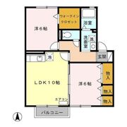 セジュールまちあい Bの間取り画像