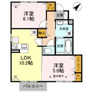 フォーゲルテラス グリューン Ⅱの間取り画像