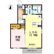 クレセント新町の間取り画像