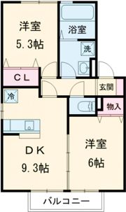 ハピーハイツ・ATOMの間取り画像