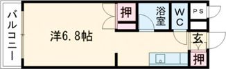 コート黒髪の間取り画像