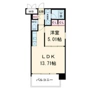 プレジオ三国ASIANの間取り画像