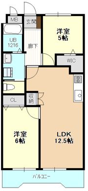 メゾン木村303の間取り画像