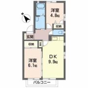 グロリアス五百渕の間取り画像