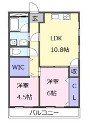 ドゥナーレ津新町Ⅱの間取り画像