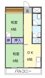 ドゥナーレ津新町Ⅰの間取り画像