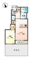 グレイスワン間々田Bの間取り画像