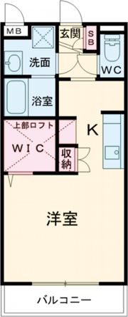 sky blue Hの間取り画像