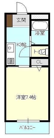 イーストアベニューの間取り画像