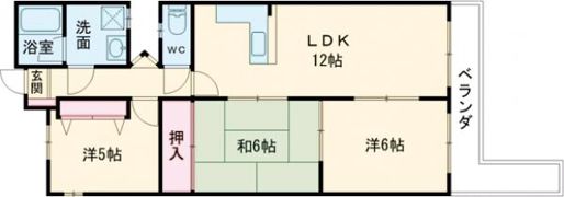 プレジール学園前の間取り画像