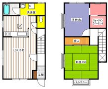サンビレッジ平野台Aの間取り画像