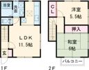 サンビレッジ平野台Fの間取り画像