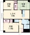 プレジール学園前の間取り画像