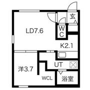 PIEDRA NAKANOSHIMA(ピエドラ ナカノシマ)の間取り画像