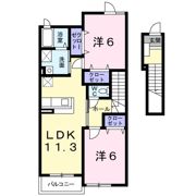 アイーズ岩田の間取り画像