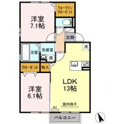カオン Bの間取り画像