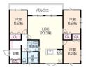 BELLE FLAT 阿保の間取り画像