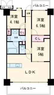 東急ドエル大和八木アネックスC棟の間取り画像