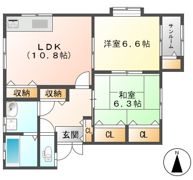 ブルースカイの間取り画像
