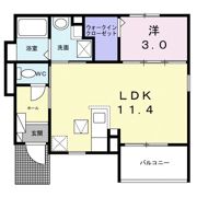 ヒカルサ唐津鬼塚Ⅱの間取り画像