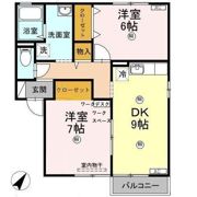 セジュール西桃山 A棟の間取り画像