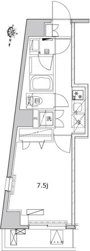 シーネクス三軒茶屋の間取り画像