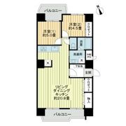 ライオンズマンション荒町の間取り画像